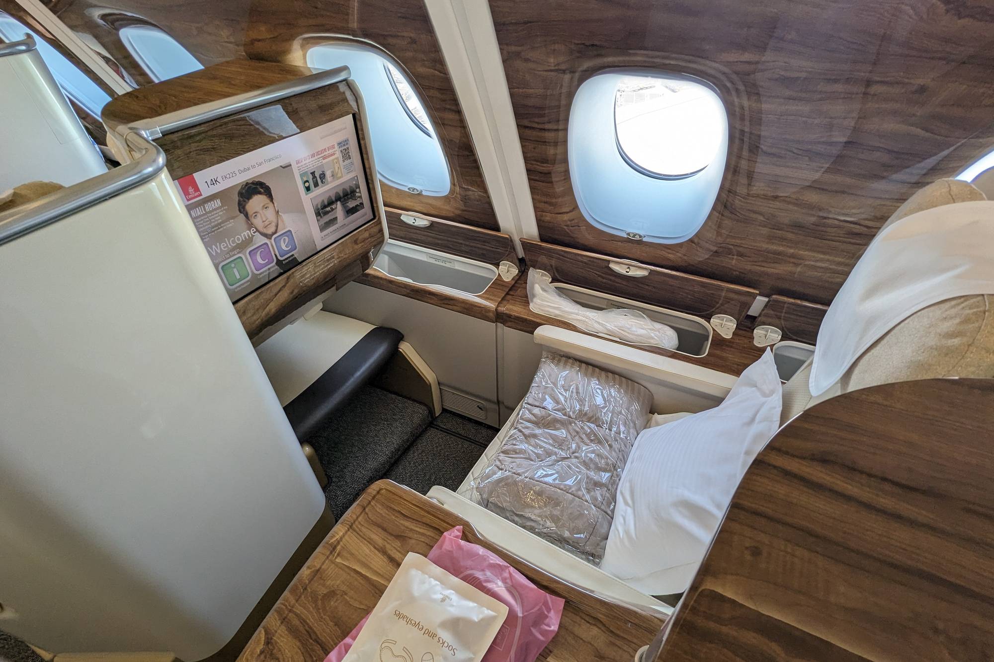 Entertainment on Emirates Airlines A380 Business Class