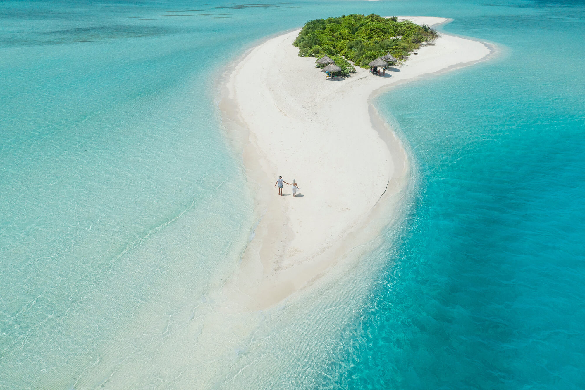 The sandbank at Rasdhoo Island in Maldives. Photo by Ishan @seefromthesky