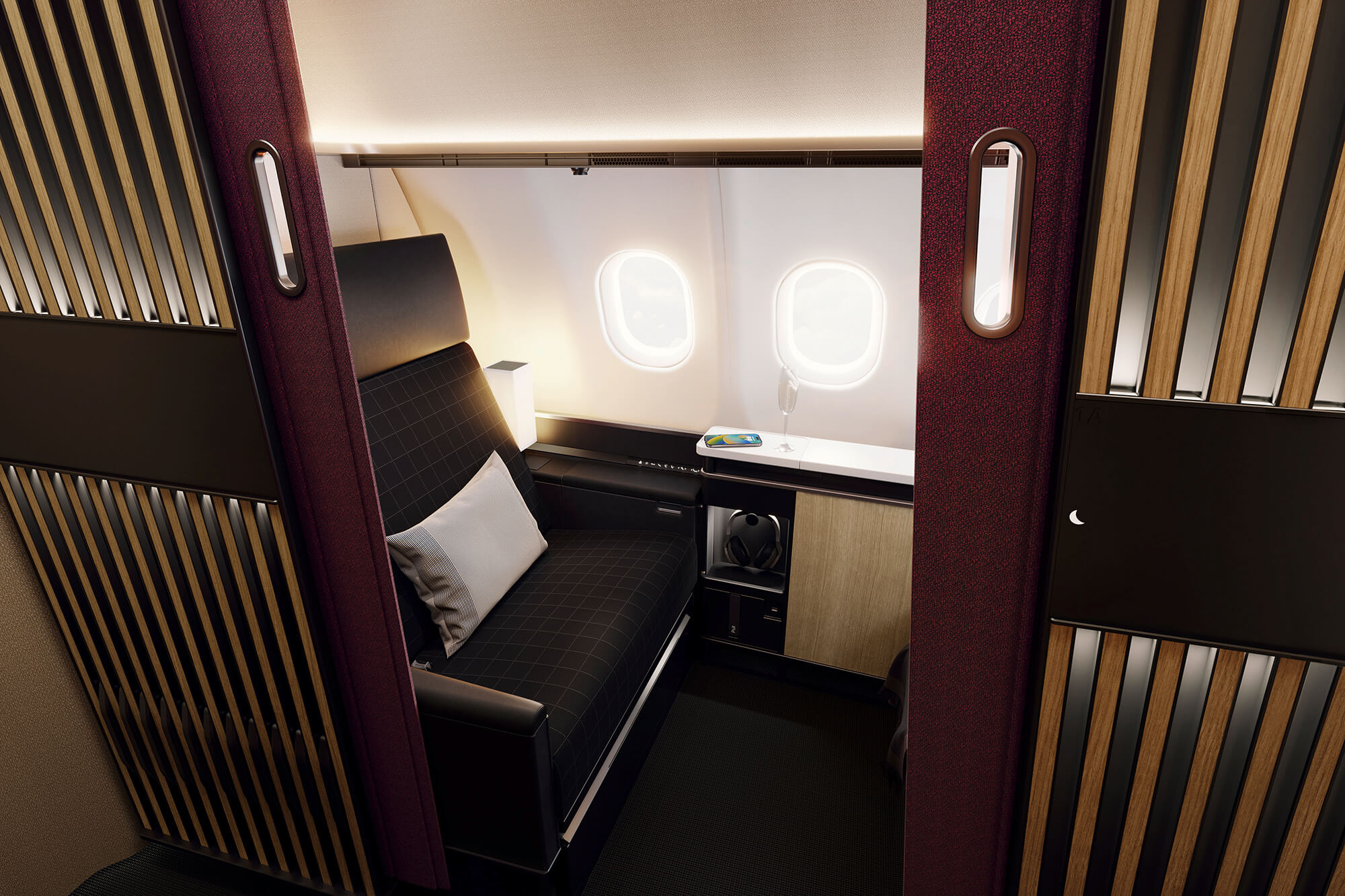 SWISS Senses first class cabin. Photos by SWISS.