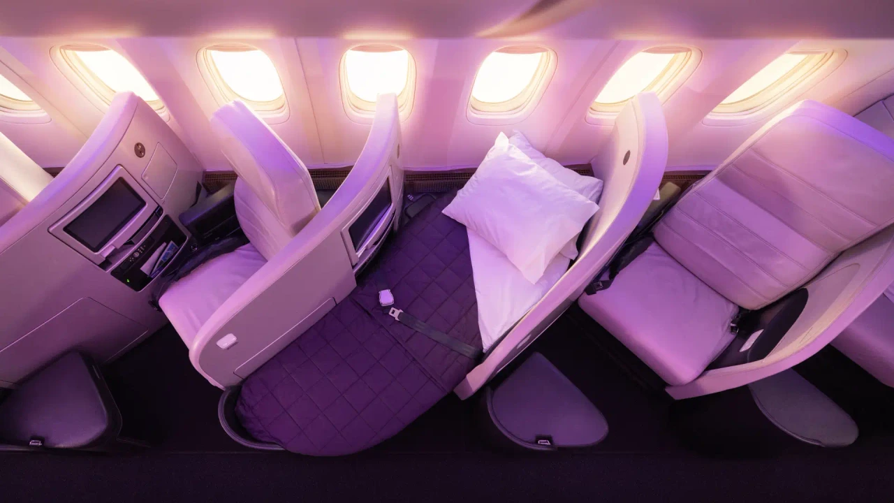 Air New Zealand Business Premier lie-flat seat. Photo by Air New Zealand.