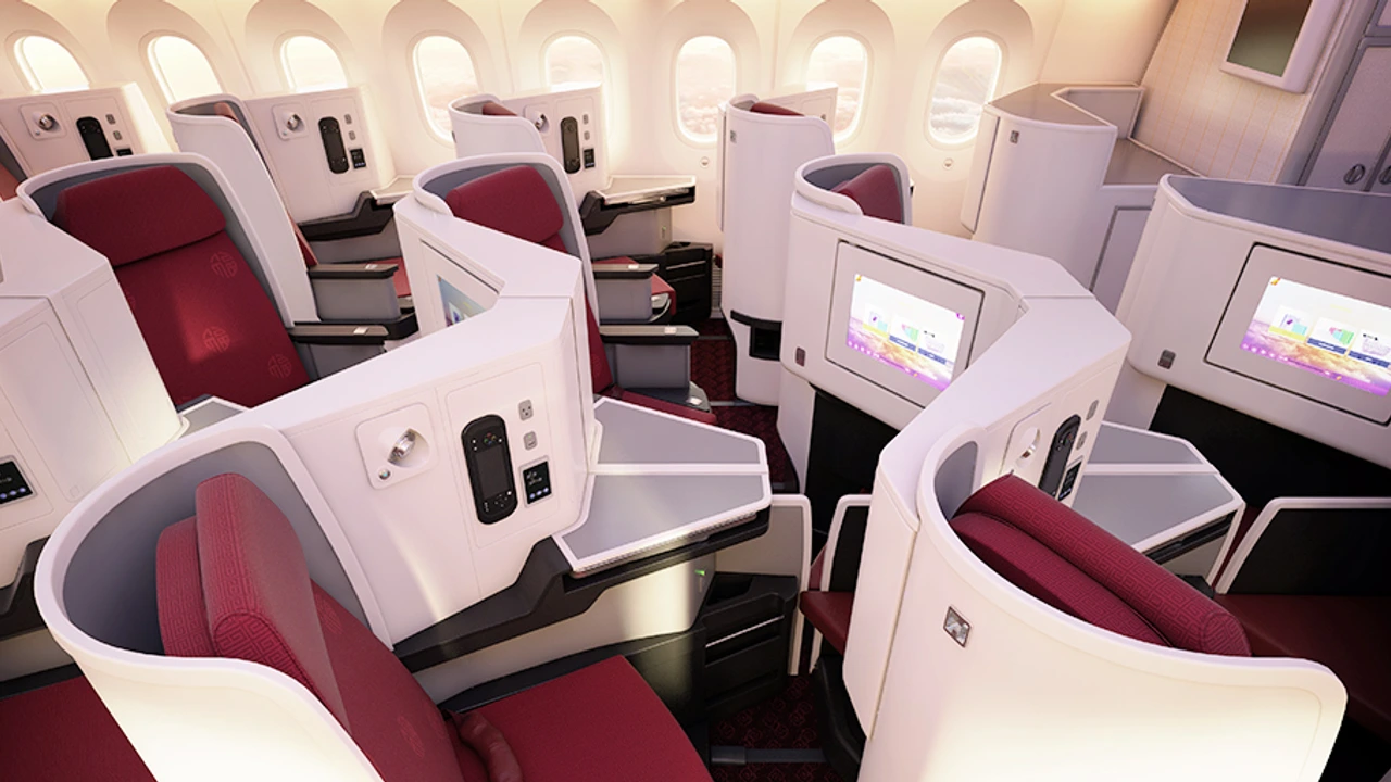 Hainan Airlines business class - Photo by Hainan Airlines.