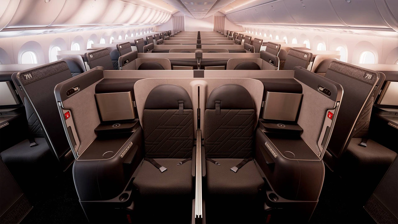 Korean Air business class - Photo by Korean Air.